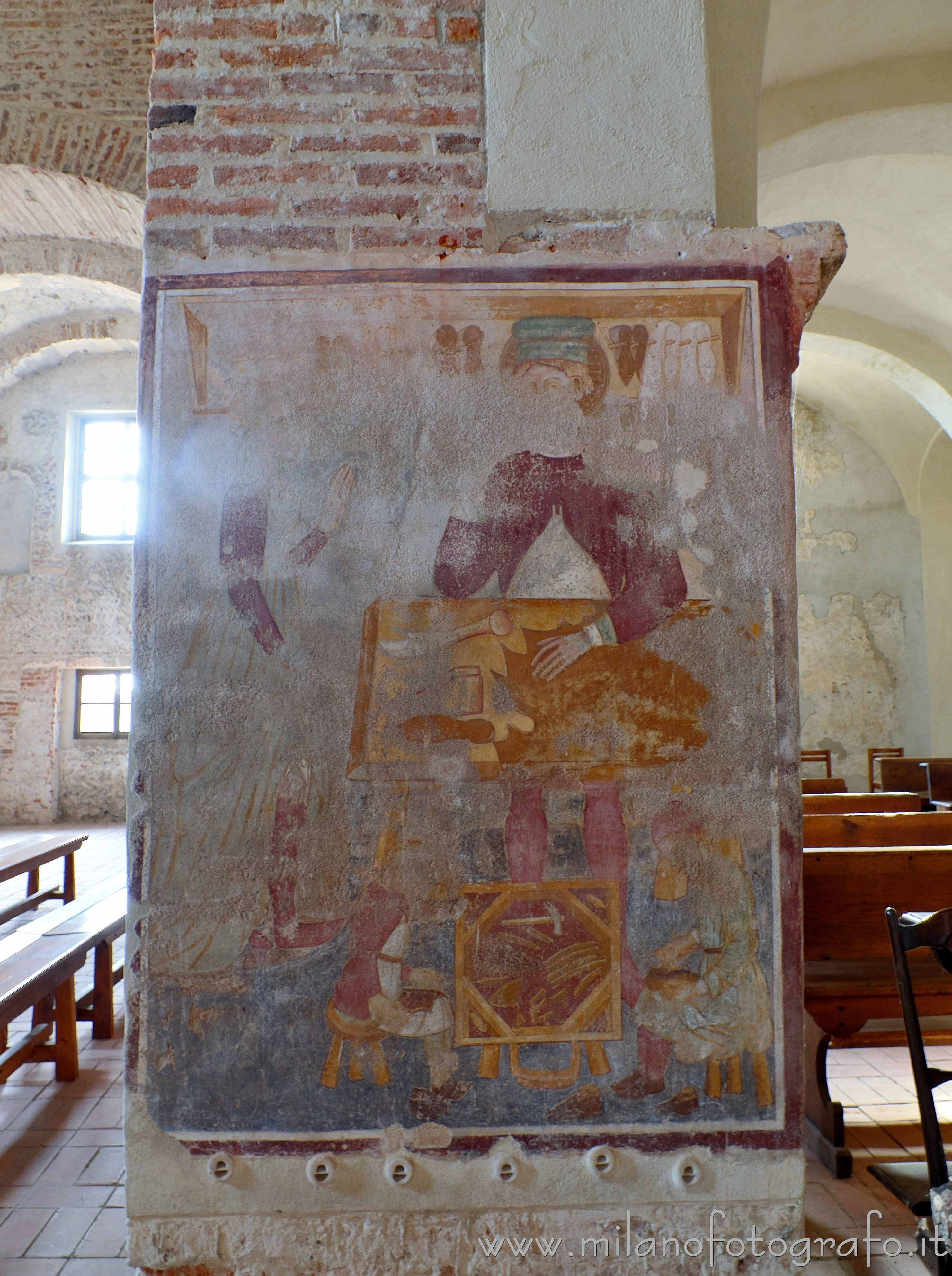 Lenta (Vercelli, Italy) - The Temptations of St. Euseus in the St Stephen's Church